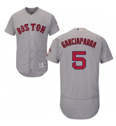 Men's Majestic Boston Red Sox #5 Nomar Garciaparra Grey Road Flex Base Authentic Collection MLB Jersey
