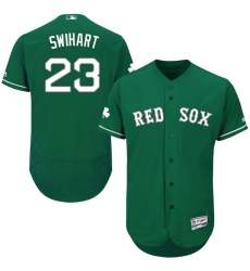 Men's Majestic Boston Red Sox #23 Blake Swihart Green Celtic Flexbase Authentic Collection MLB Jersey