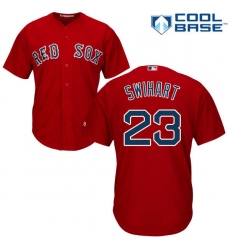 Youth Majestic Boston Red Sox #23 Blake Swihart Authentic Red Alternate Home Cool Base MLB Jersey