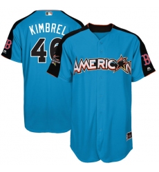 Men's Majestic Boston Red Sox #46 Craig Kimbrel Replica Blue American League 2017 MLB All-Star MLB Jersey