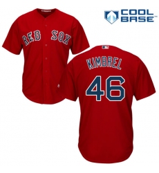 Youth Majestic Boston Red Sox #46 Craig Kimbrel Authentic Red Alternate Home Cool Base MLB Jersey