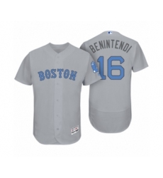 Men's Boston Red Sox #16 Andrew Benintendi Gray 2017 Fathers Day Flex Base Jersey