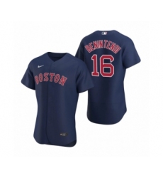 Men's Boston Red Sox #16 Andrew Benintendi Nike Navy Authentic 2020 Alternate Jersey