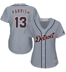 Women's Majestic Detroit Tigers #13 Lance Parrish Replica Grey Road Cool Base MLB Jersey