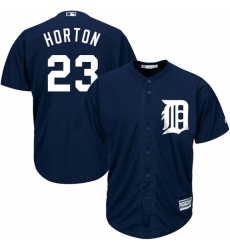 Youth Majestic Detroit Tigers #23 Willie Horton Replica Navy Blue Alternate Cool Base MLB Jersey