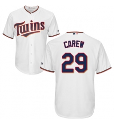 Youth Majestic Minnesota Twins #29 Rod Carew Authentic White Home Cool Base MLB Jersey