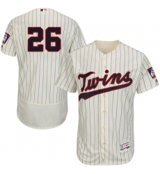 Men's Majestic Minnesota Twins #26 Max Kepler Cream Flexbase Authentic Collection MLB Jersey