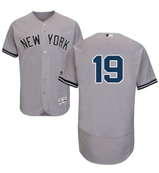 Men's Majestic New York Yankees #19 Masahiro Tanaka Grey Road Flex Base Authentic Collection MLB Jersey