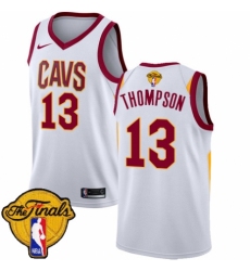 Women's Nike Cleveland Cavaliers #13 Tristan Thompson Authentic White 2018 NBA Finals Bound NBA Jersey - Association Edition