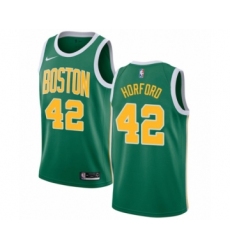 Men's Nike Boston Celtics #42 Al Horford Green Swingman Jersey - Earned Edition