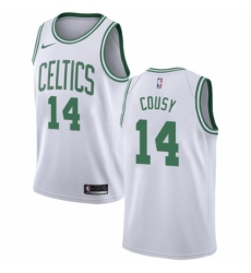 Youth Nike Boston Celtics #14 Bob Cousy Authentic White NBA Jersey - Association Edition