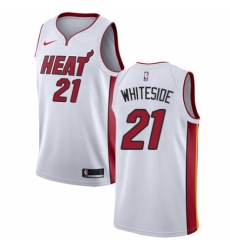 Youth Nike Miami Heat #21 Hassan Whiteside Swingman NBA Jersey - Association Edition
