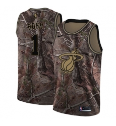 Women's Nike Miami Heat #1 Chris Bosh Swingman Camo Realtree Collection NBA Jersey