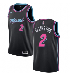 Youth Nike Miami Heat #2 Wayne Ellington Swingman Black NBA Jersey - City Edition