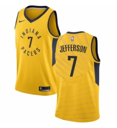 Youth Nike Indiana Pacers #7 Al Jefferson Authentic Gold NBA Jersey Statement Edition