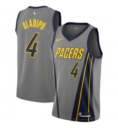 Men's Nike Indiana Pacers #13 Mark Jackson Swingman Gray NBA Jersey - City Edition