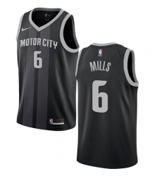 Women's Nike Detroit Pistons #6 Terry Mills Swingman Black NBA Jersey - City Edition