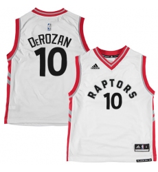 Men's Adidas Toronto Raptors #10 DeMar DeRozan Swingman White NBA Jersey