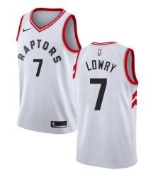 Men's Nike Toronto Raptors #7 Kyle Lowry Swingman White NBA Jersey - Association Edition