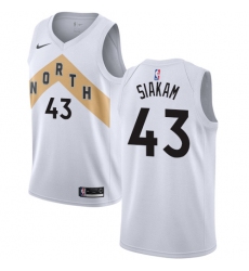 Women's Nike Toronto Raptors #43 Pascal Siakam Swingman White NBA Jersey - City Edition