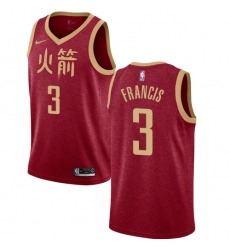 Youth Nike Houston Rockets #3 Steve Francis Swingman Red NBA Jersey - 2018 19 City Edition