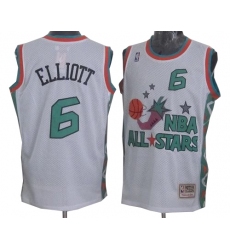 Men's Mitchell and Ness San Antonio Spurs #6 Sean Elliott Swingman White 1996 All Star Throwback NBA Jersey