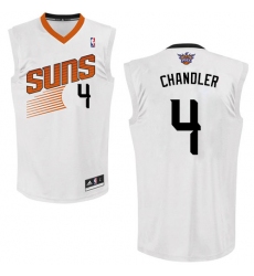 Men's Adidas Phoenix Suns #4 Tyson Chandler Swingman White Home NBA Jersey