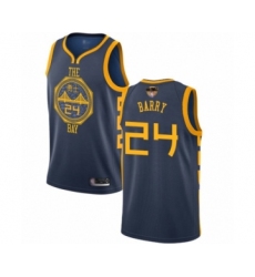 Youth Golden State Warriors #24 Rick Barry Swingman Navy Blue Basketball 2019 Basketball Finals Bound Jersey - City Edition