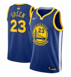 Men's Nike Golden State Warriors #23 Draymond Green Swingman Royal Blue Road 2018 NBA Finals Bound NBA Jersey - Icon Edition