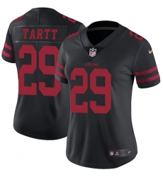 Women's Nike San Francisco 49ers #29 Jaquiski Tartt Black Vapor Untouchable Limited Player NFL Jersey