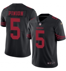 Youth Nike San Francisco 49ers #5 Bradley Pinion Limited Black Rush Vapor Untouchable NFL Jersey