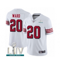Men's San Francisco 49ers #20 Jimmie Ward Limited White Rush Vapor Untouchable Super Bowl LIV Bound Football Jersey