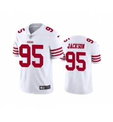 Men's San Francisco 49ers #95 Drake Jackson 2022 White Vapor Untouchable Stitched Football Jersey