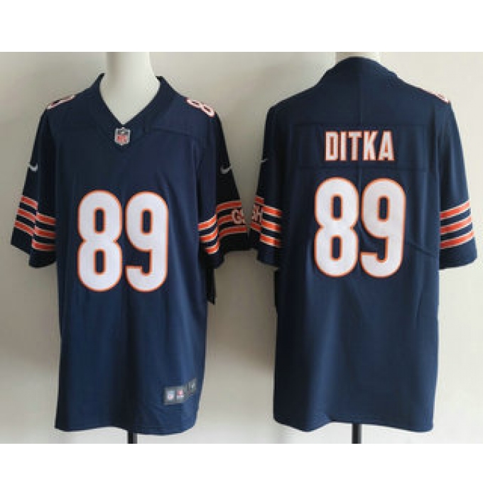 Men's Chicago Bears #89 Mike Ditka Limited Navy Vapor Jersey