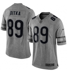 Men's Nike Chicago Bears #89 Mike Ditka Limited Gray Gridiron NFL Jersey