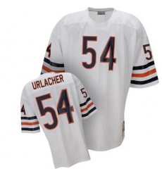 Mitchell and Ness Chicago Bears #54 Brian Urlacher White Authentic Throwback NFL Jersey