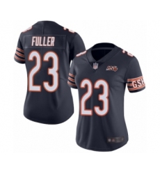 Women's Chicago Bears #23 Kyle Fuller Navy Blue Team Color 100th Season Limited Football Jersey