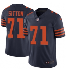 Youth Nike Chicago Bears #71 Josh Sitton Navy Blue Alternate Vapor Untouchable Limited Player NFL Jersey
