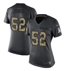 Women's Nike Chicago Bears #52 Christian Jones Limited Black 2016 Salute to Service NFL Jersey