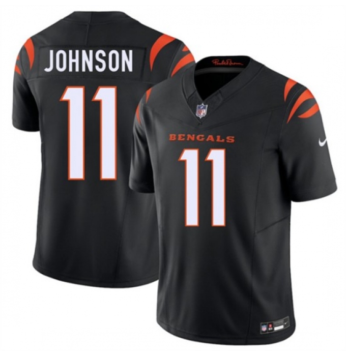 Men's Cincinnati Bengals #11 Josh Johnson Black 2026 F.U.S.E. Vapor Untouchable Limited Football Stitched Jersey