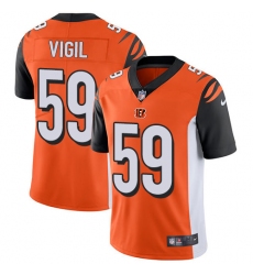 Men's Nike Cincinnati Bengals #59 Nick Vigil Vapor Untouchable Limited Orange Alternate NFL Jersey
