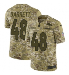 Youth Nike Denver Broncos #48 Shaquil Barrett Limited Camo 2018 Salute to Service NFL Jersey