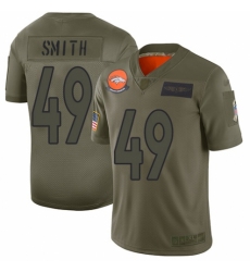 Women's Denver Broncos #49 Dennis Smith Limited Camo 2019 Salute to Service Football Jersey