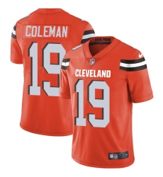 Youth Nike Cleveland Browns #19 Corey Coleman Orange Alternate Vapor Untouchable Limited Player NFL Jersey