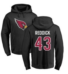 NFL Nike Arizona Cardinals #43 Haason Reddick Black Name & Number Logo Pullover Hoodie