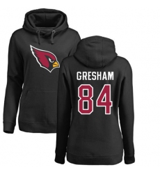 NFL Women's Nike Arizona Cardinals #84 Jermaine Gresham Black Name & Number Logo Pullover Hoodie
