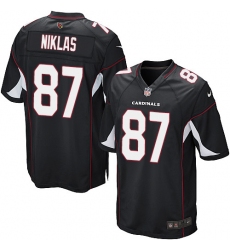 Men's Nike Arizona Cardinals #87 Troy Niklas Game Black Alternate NFL Jersey
