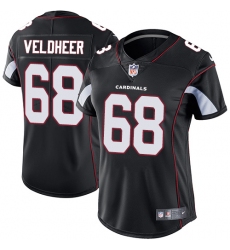 Women's Nike Arizona Cardinals #68 Jared Veldheer Black Alternate Vapor Untouchable Limited Player NFL Jersey