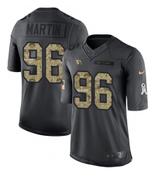 Youth Nike Arizona Cardinals #96 Kareem Martin Limited Black 2016 Salute to Service NFL Jersey