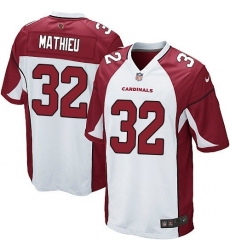 Men's Nike Arizona Cardinals #32 Tyrann Mathieu Game White NFL Jersey